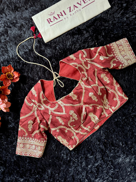 Terracota Deep Rust Pure Organza