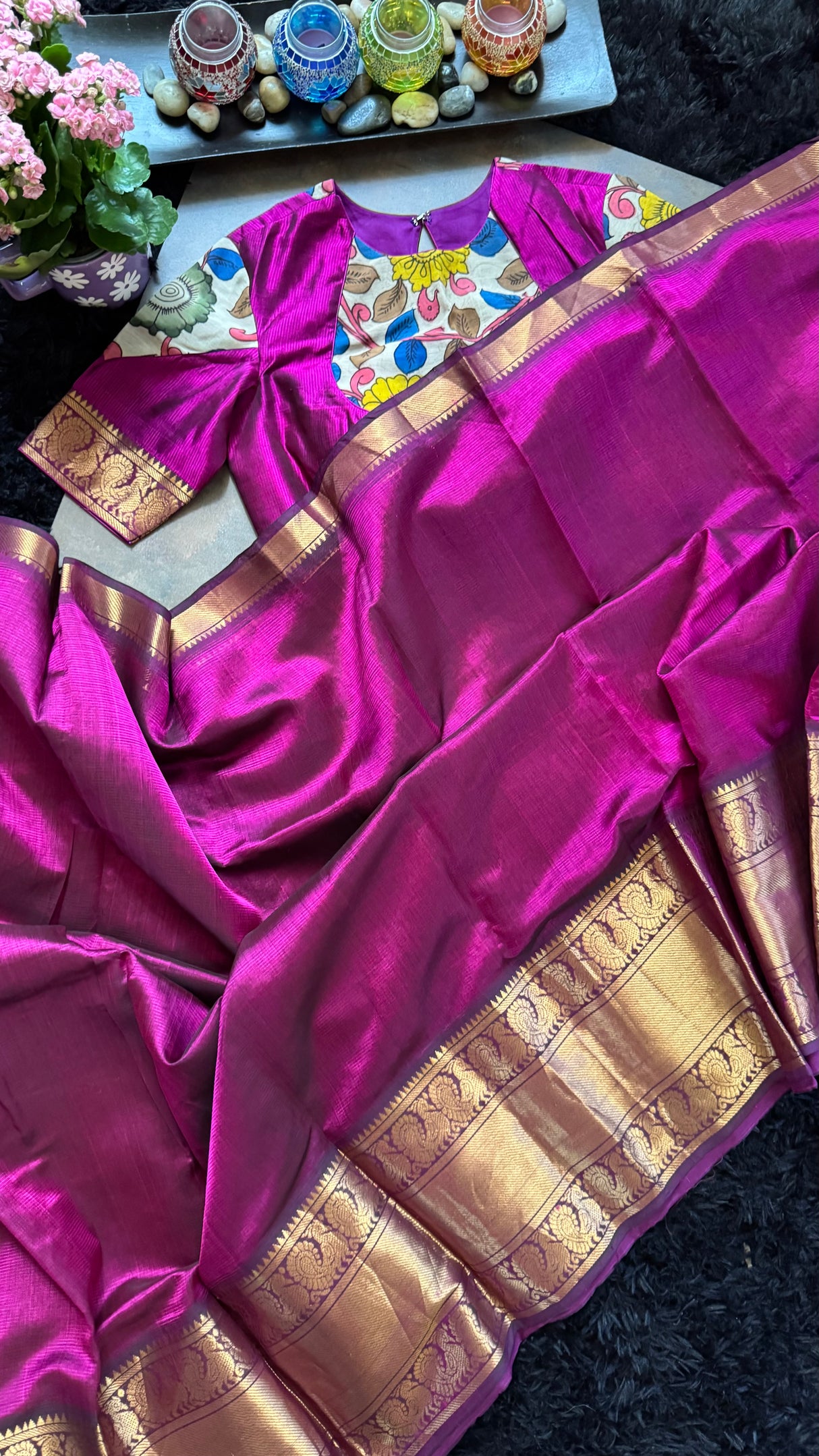 Magenta Mangalgiri Pattu