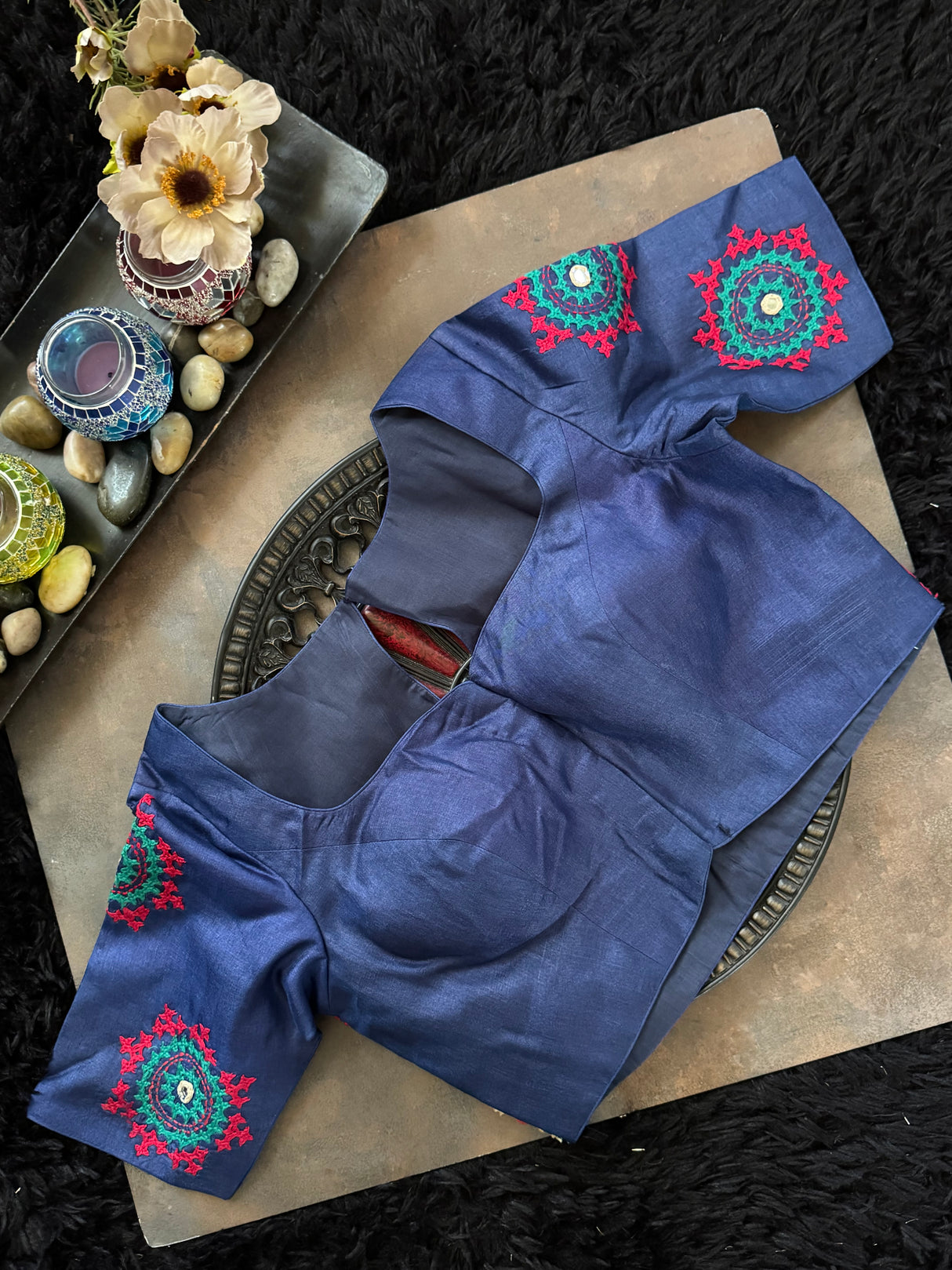 Blue Gachi Lambani Kutch Work