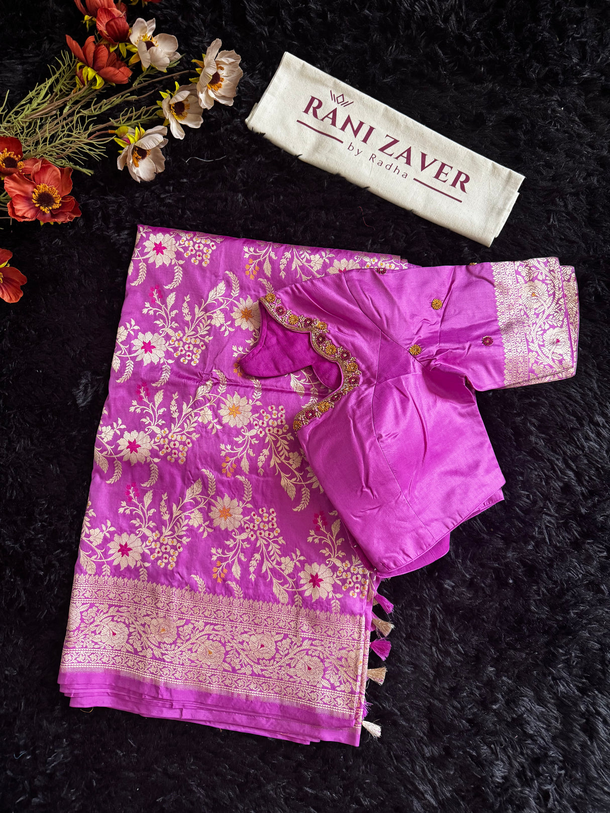 Pink Pure Banaras Katan Silk
