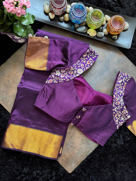 Purple Mangalgiri Pattu