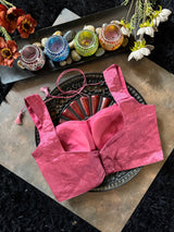 Onion Pink Tissue Sleeveless Blouse 38