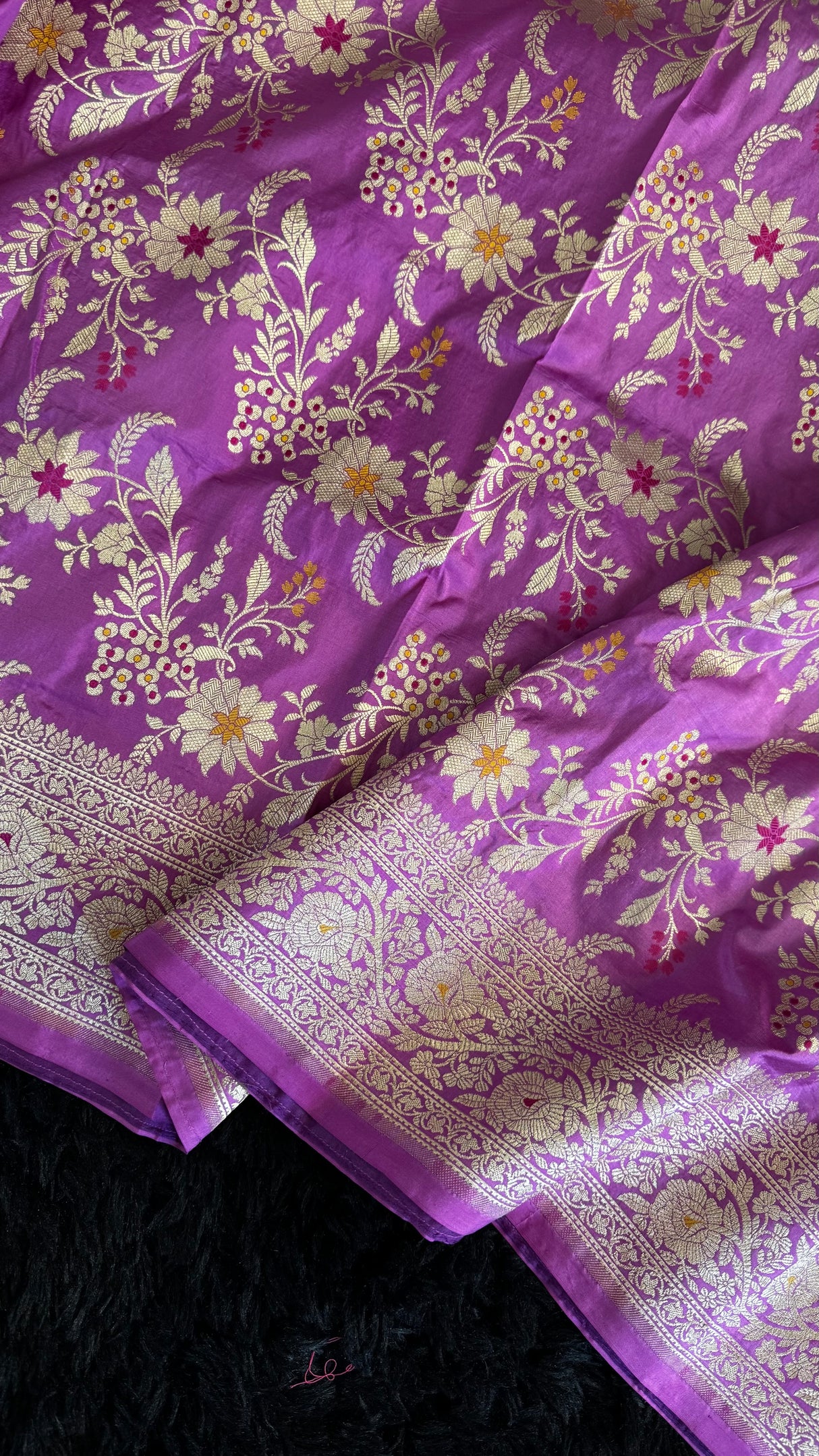 Pink Pure Banaras Katan Silk