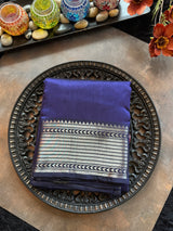 Purplish Blue Mangalagiri Pattu