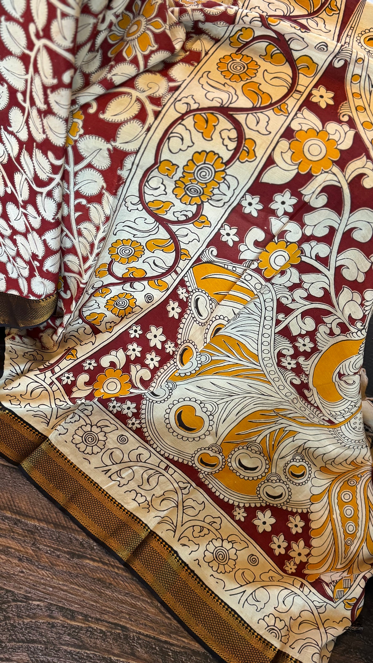 Kalamkari Chinuri Silk