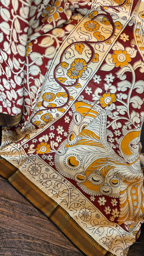 Kalamkari Chinuri Silk