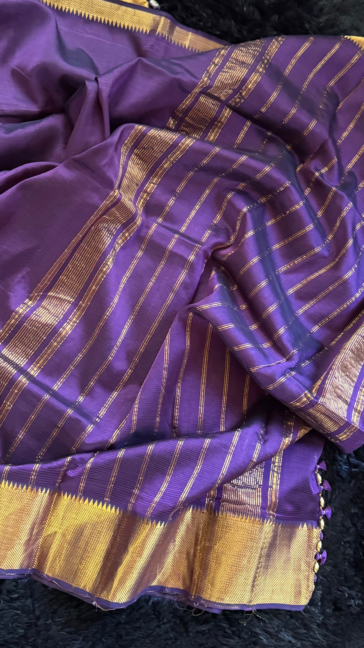 Purple Mangalgiri Pattu