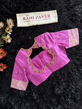 Pink Pure Banaras Katan Silk