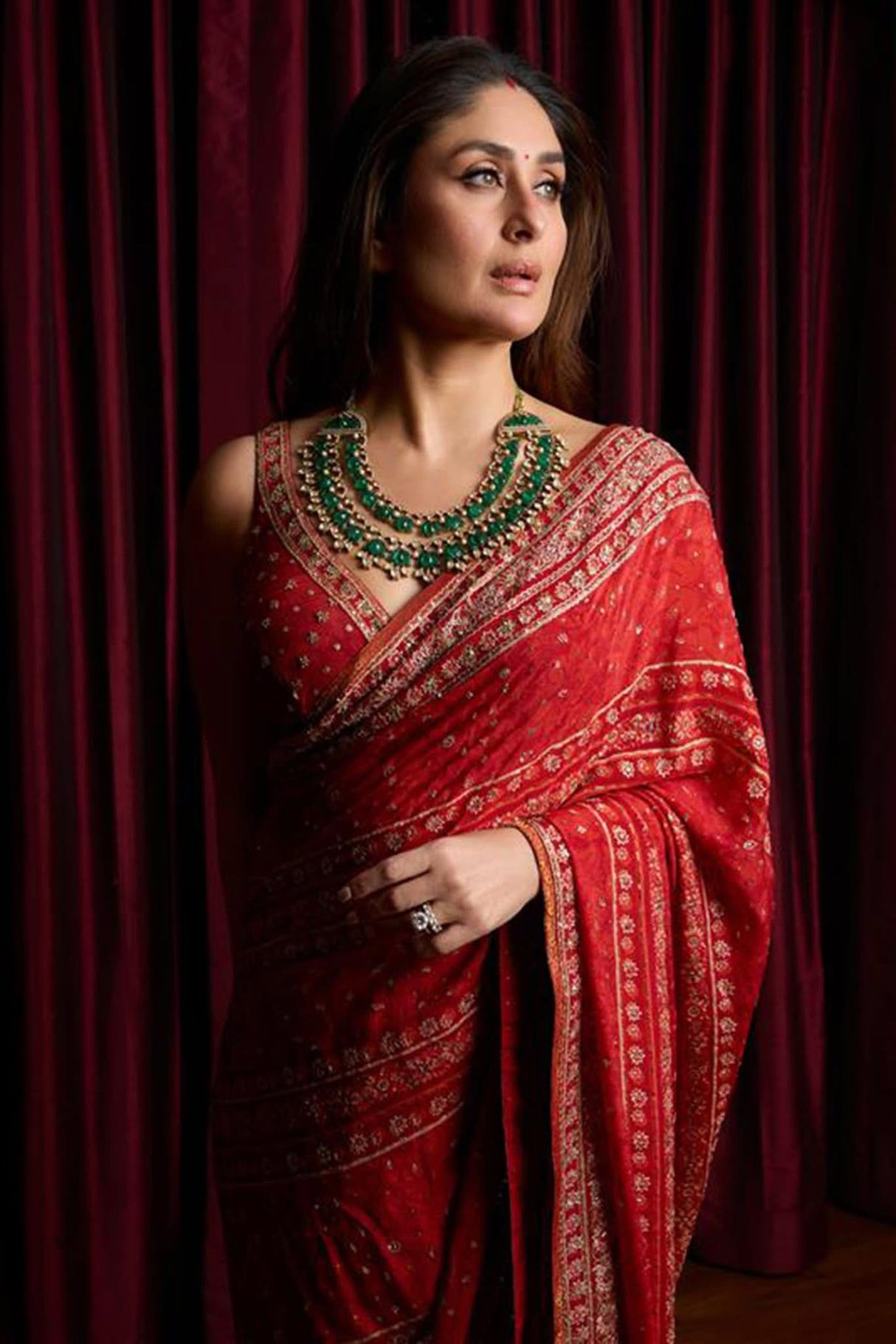 Georgette Kareena Kapoor Saree 36 size blouse