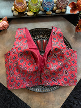 Ajrakh Modal V Neck Sleeveless Blouse 40