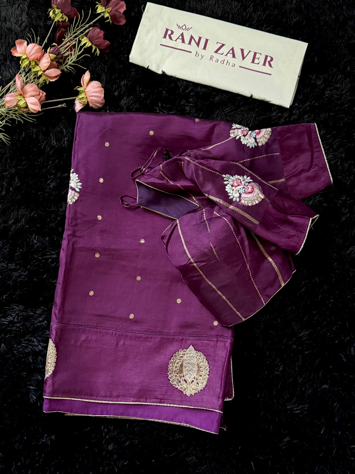Plum Color Poona Silk