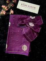 Plum Color Poona Silk