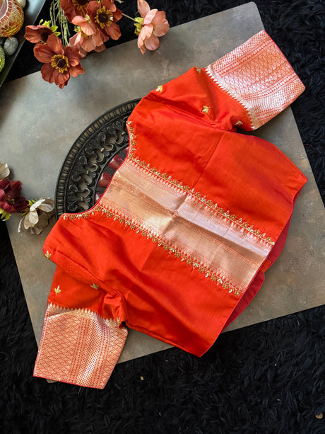Rust Venkatagiri Pure SIlk Handloom