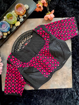 Black Hand Embroidered Blouse 40