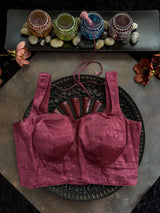Flamingo Pink Tissue Sleeveless Blouse 36