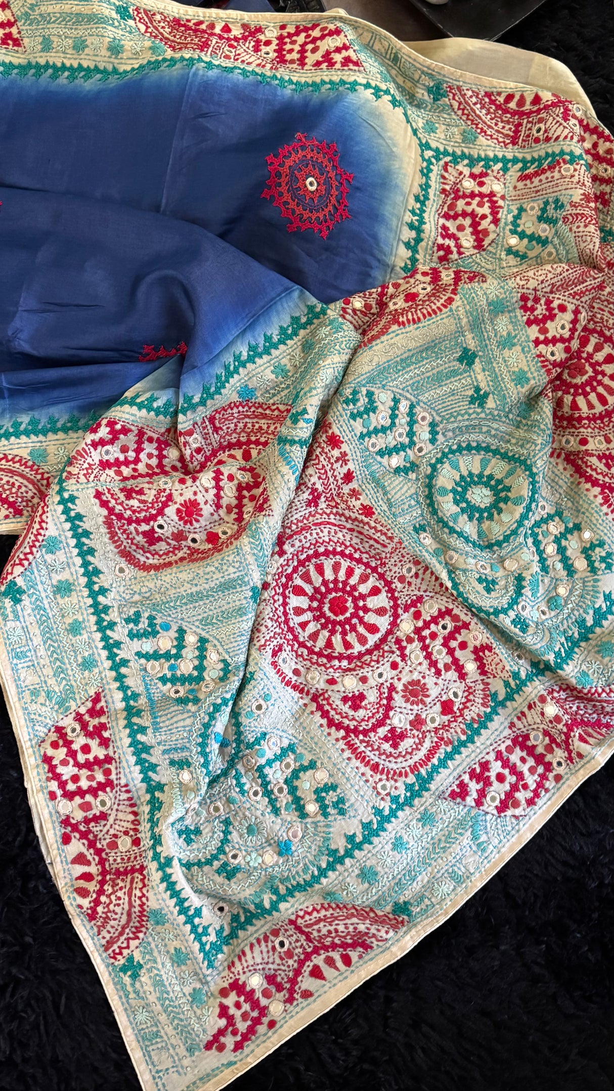 Blue Gachi Lambani Kutch Work