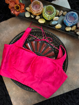 Rani Pink Floral Organza