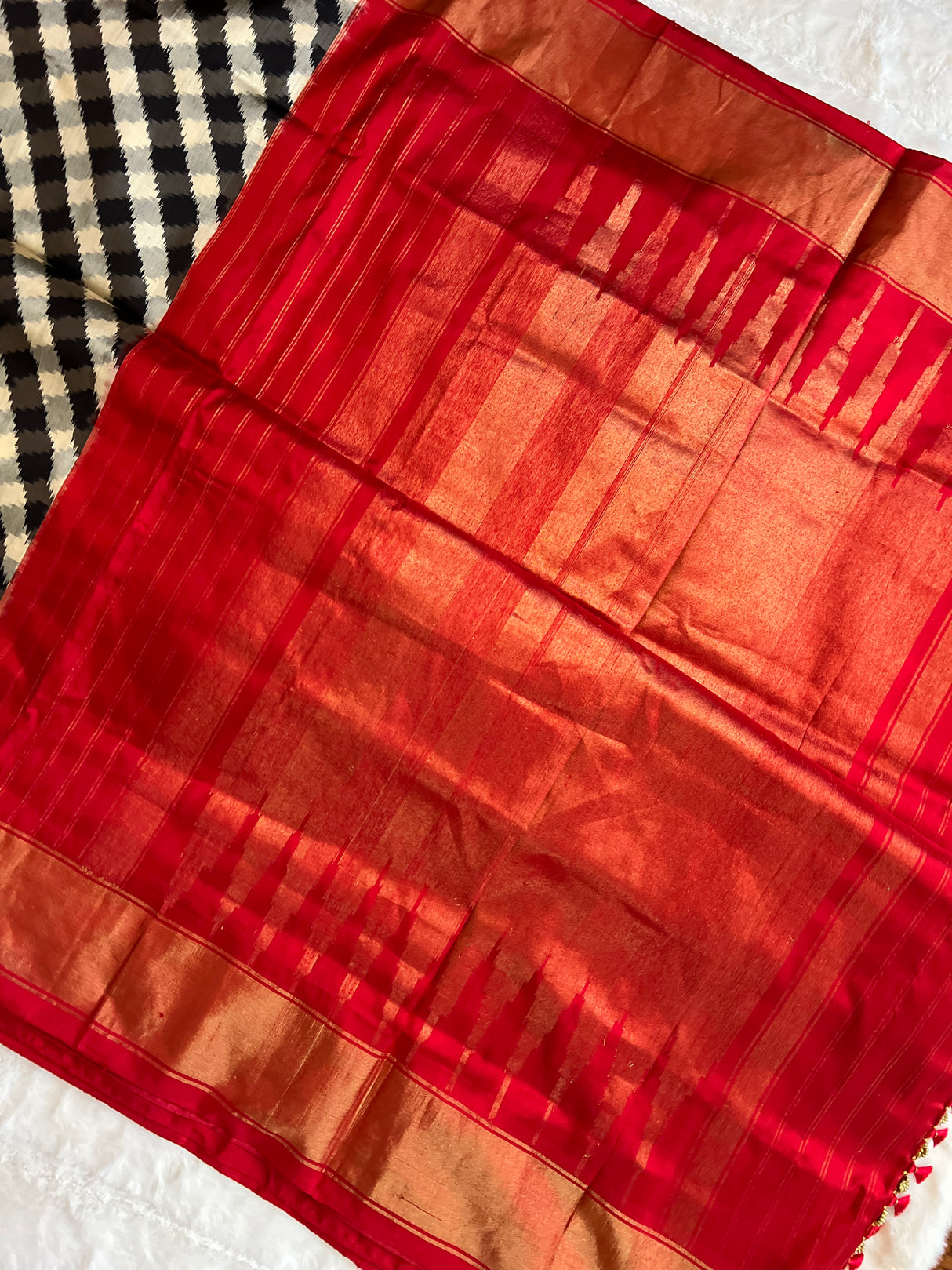 Double Ikkat Handloom Pure Silk  AUS