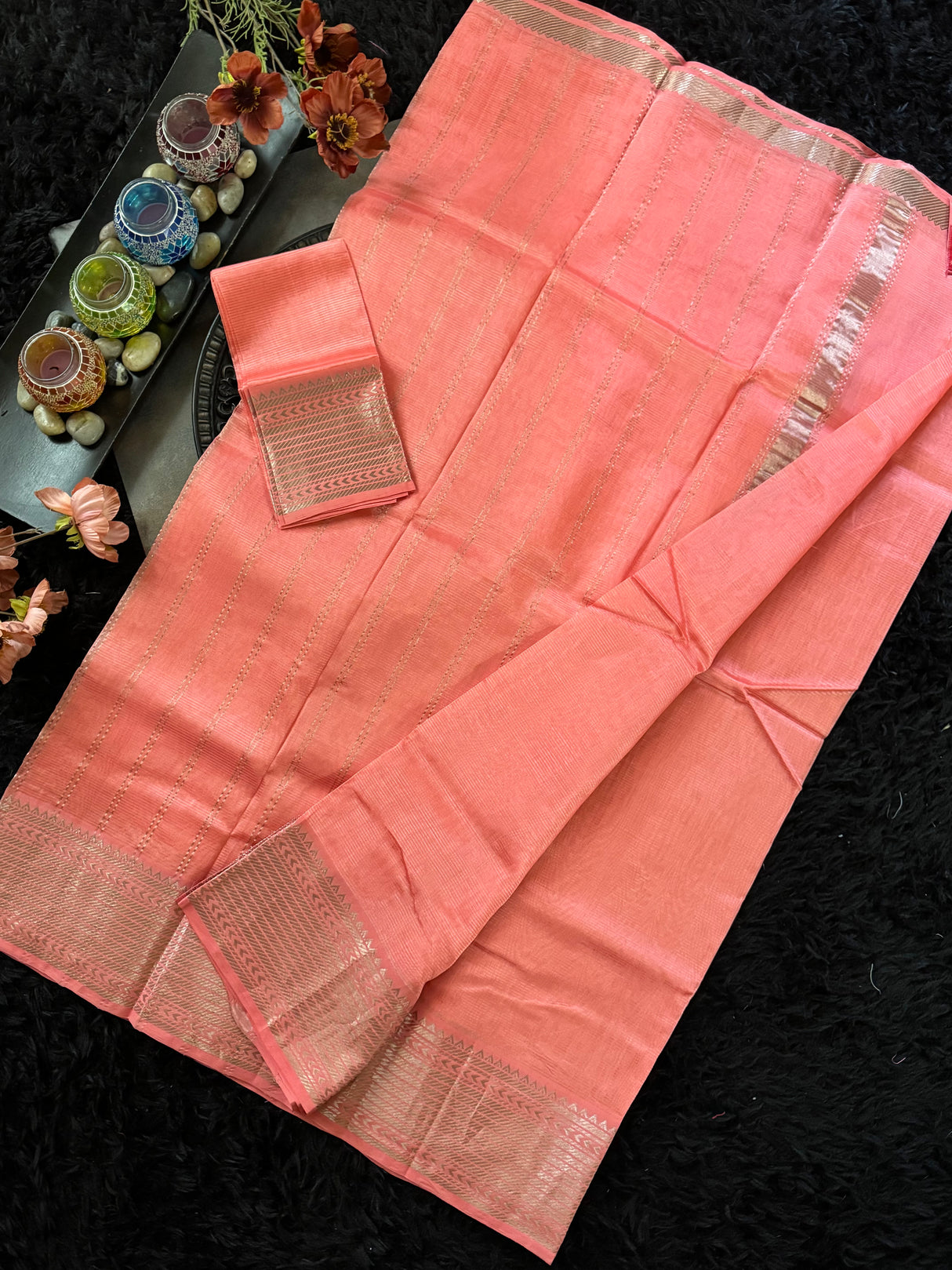 Peach Mangalagiri Pattu