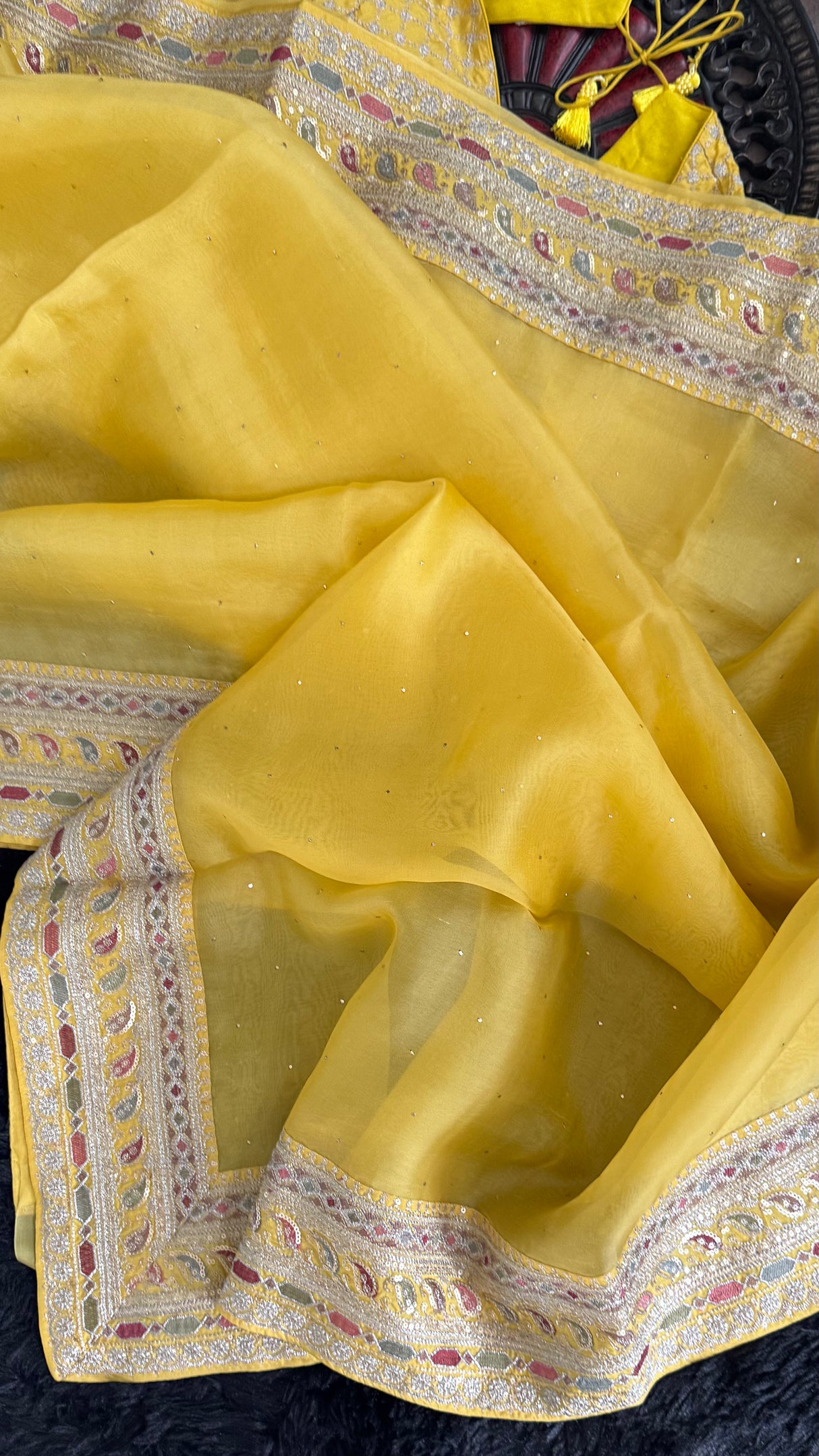 Saffron Yellow Organza