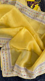 Saffron Yellow Organza