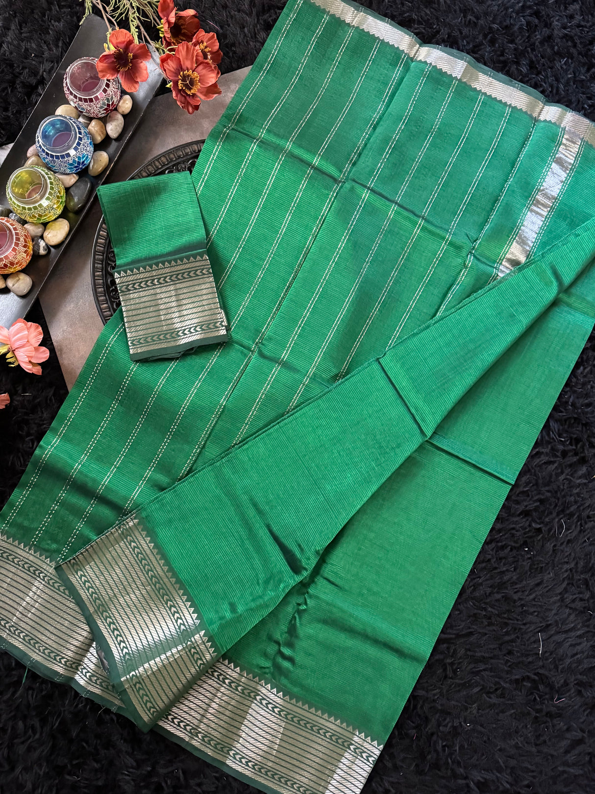 Green Mangalagiri Pattu
