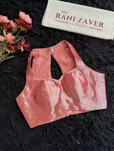 Pink Tissue Halter Blouse 36