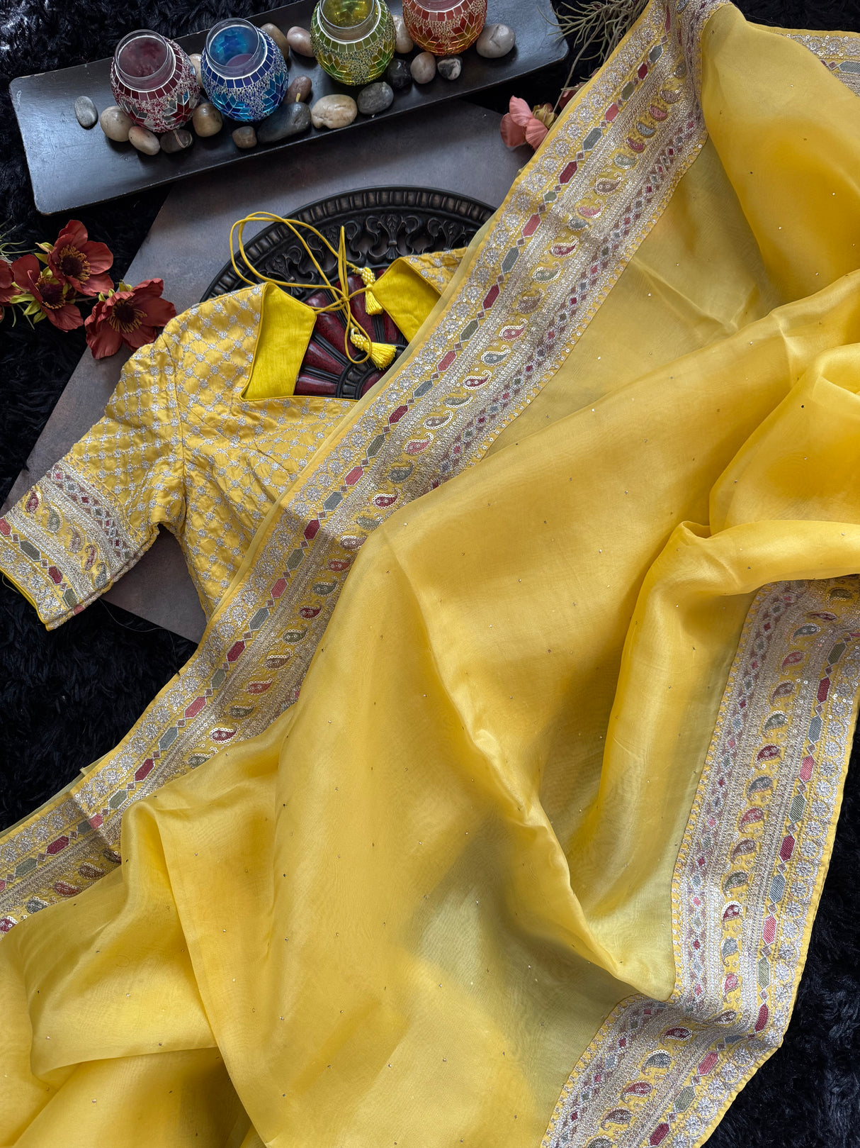 Saffron Yellow Organza