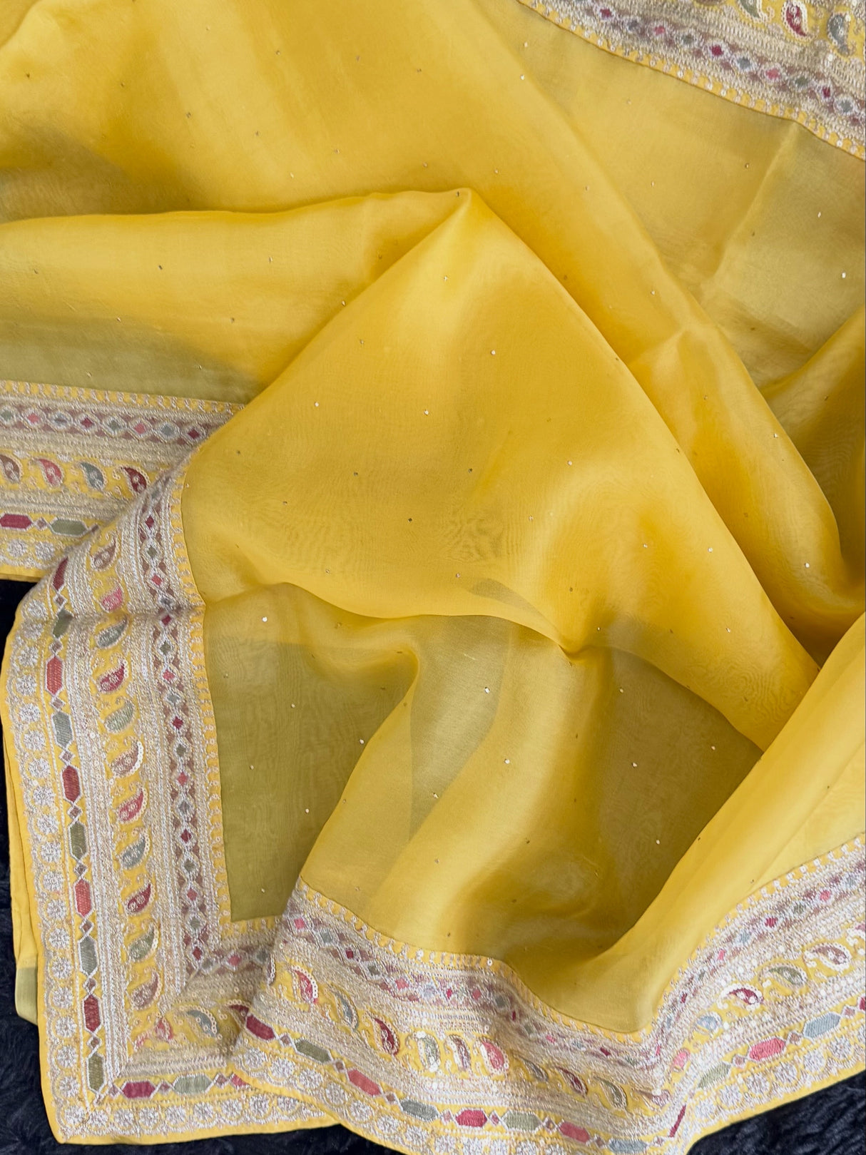 Saffron Yellow Organza
