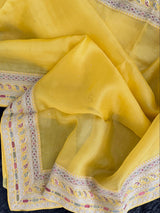 Saffron Yellow Organza