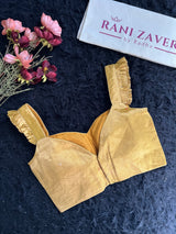 Mustard yellow Gold Tissue Blouse 36