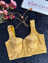 Mustard yellow Gold Tissue Blouse 38