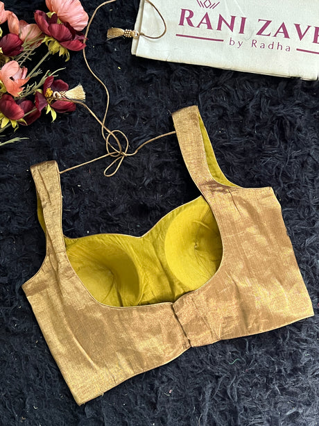 Brass Gold Tissue Blouse 34