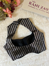 Stripes Halter Tissue Blouse 34