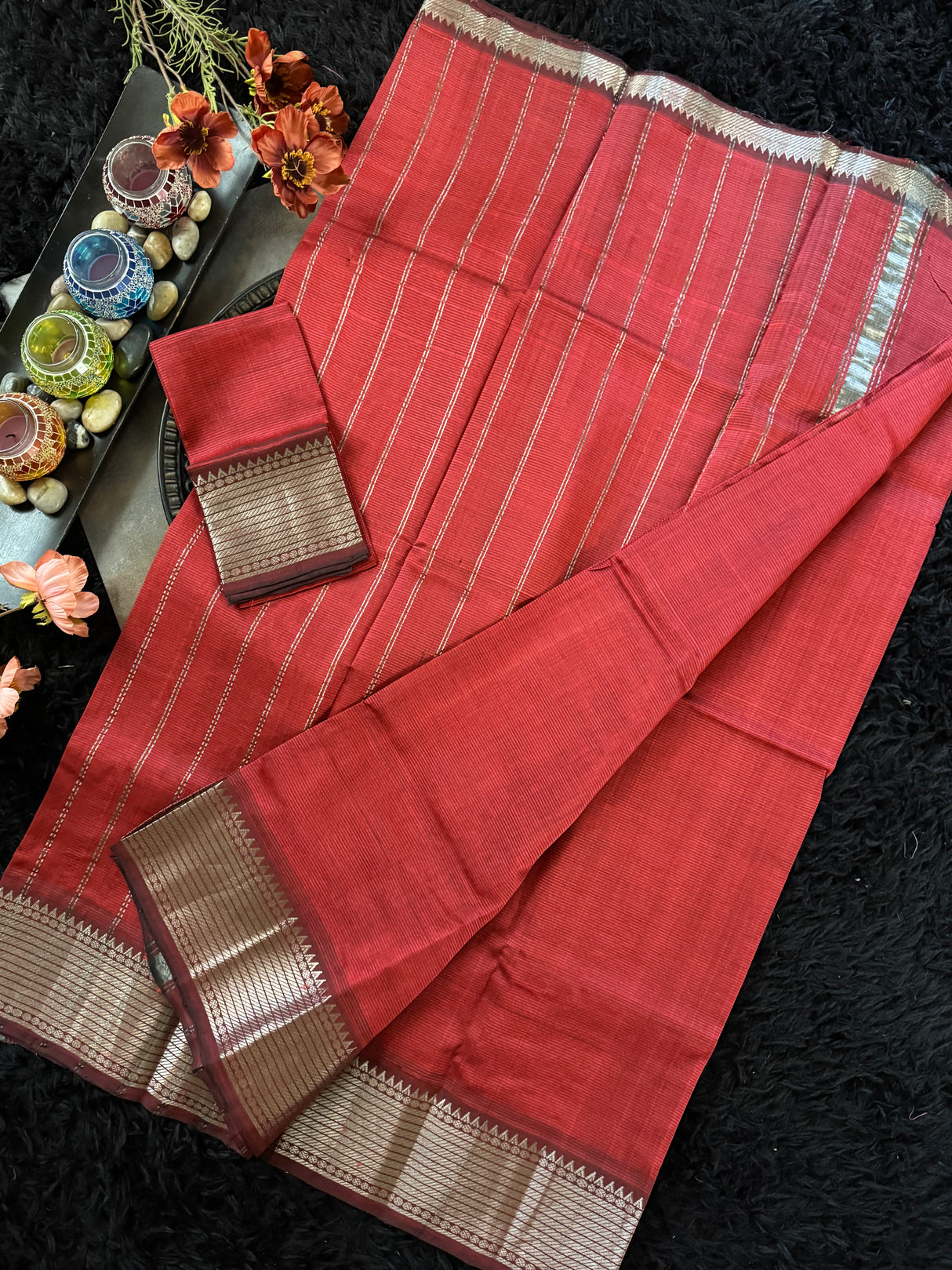 Maroon Mangalagiri Pattu