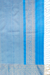 Ikkat Kanchipuram Fusion Handloom Pure Silk with Pre-Stitched Blouse AUS Saree Rani Zaver 