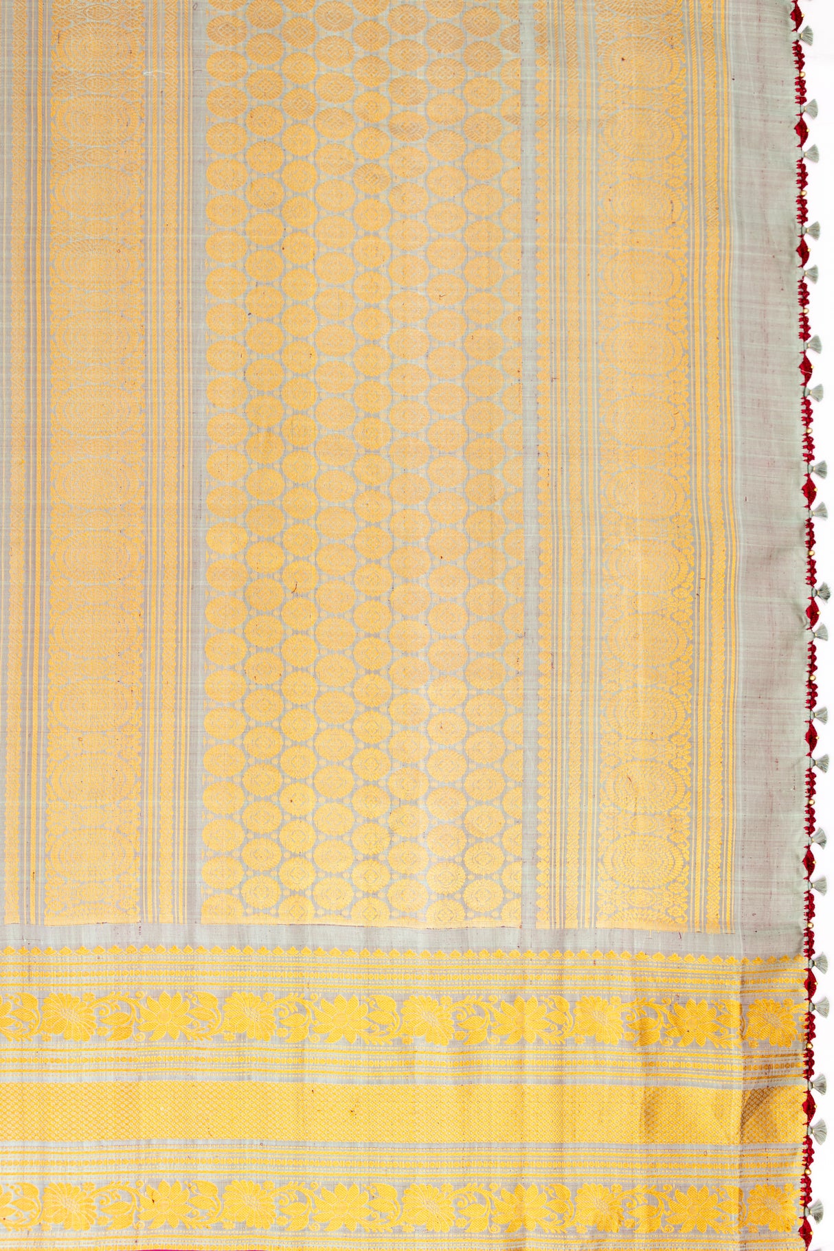 Gadwal Handloom Pure Silk long borders AUS