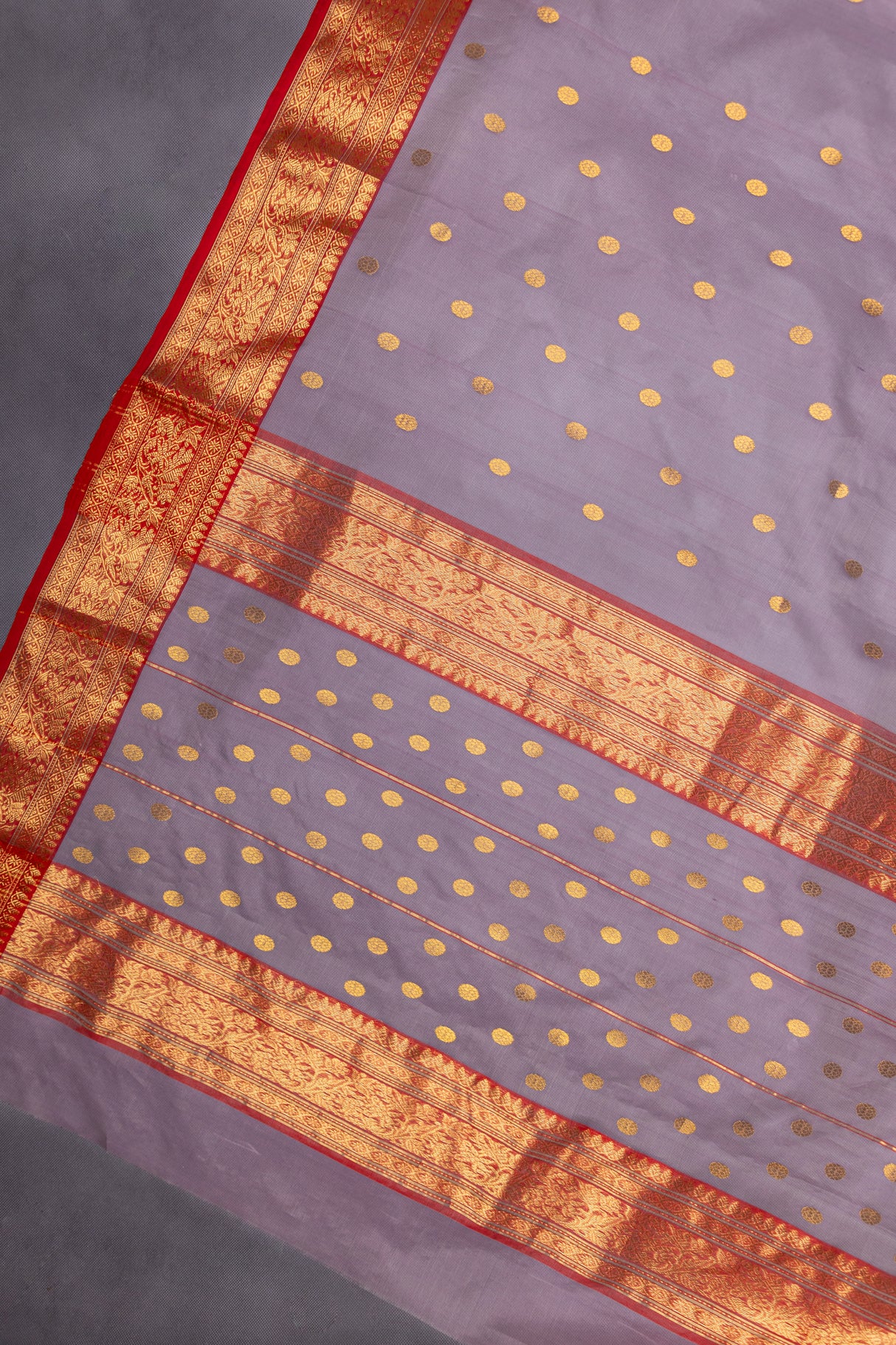 Chanderi Kora Katan Silk With Stitched Blouse