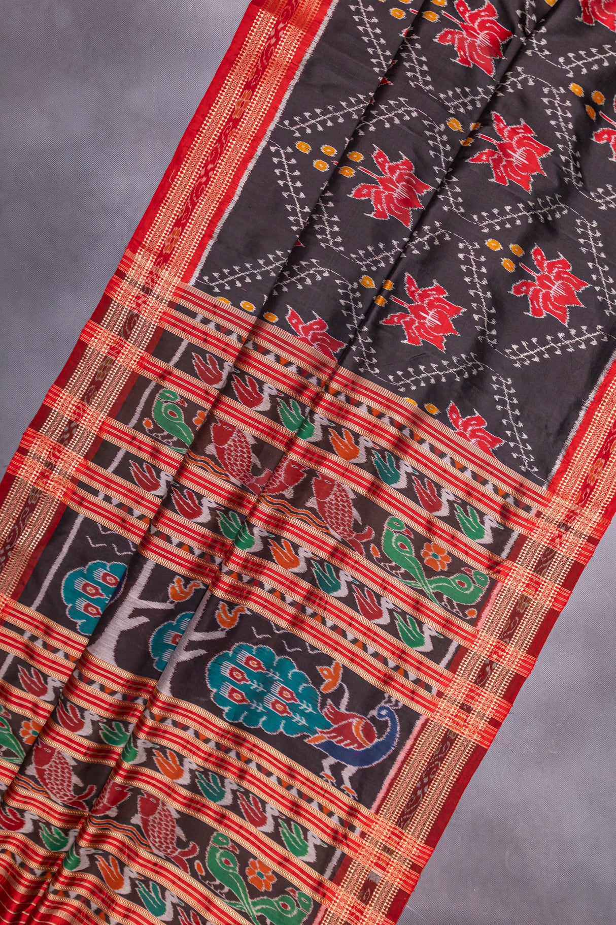 Sambalpuri Double Ikkat Handloom Khandua Silk