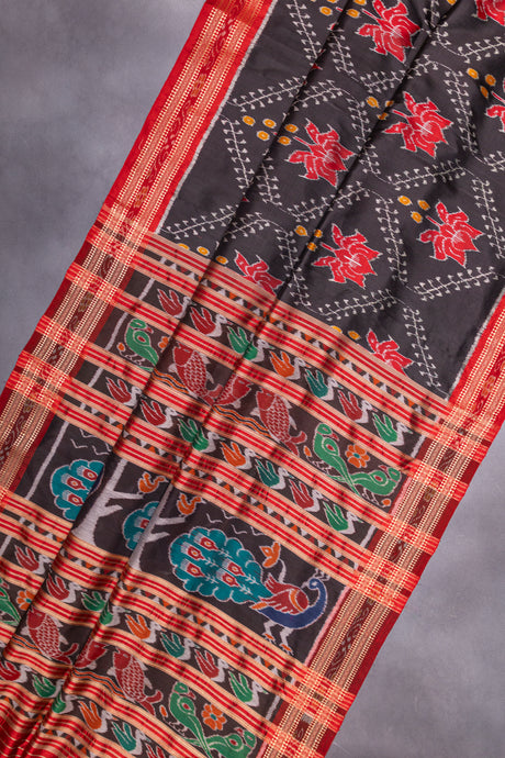 Sambalpuri Double Ikkat Handloom Khandua Silk