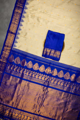 Gadwal handloom Pure Silk With Stitched Blouse