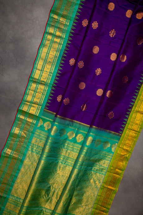  Gadwal handloom Pure Silk Ganga Jamuna 