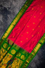 Maharani Paithani Handloom Kadiyal Pure Silk saree