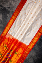 Maharani Paithani Handloom Kadiyal Pure Silk saree