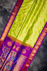 Maharani Paithani Handloom Kadiyal Pure Silk BLR