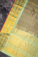 Gadwal Handloom Pure Silk Horizontal Stripes saree