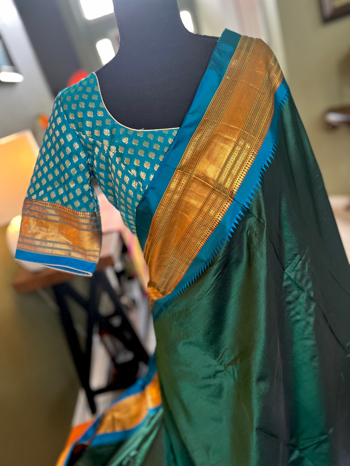 narayanpet pure silk saree with blouse