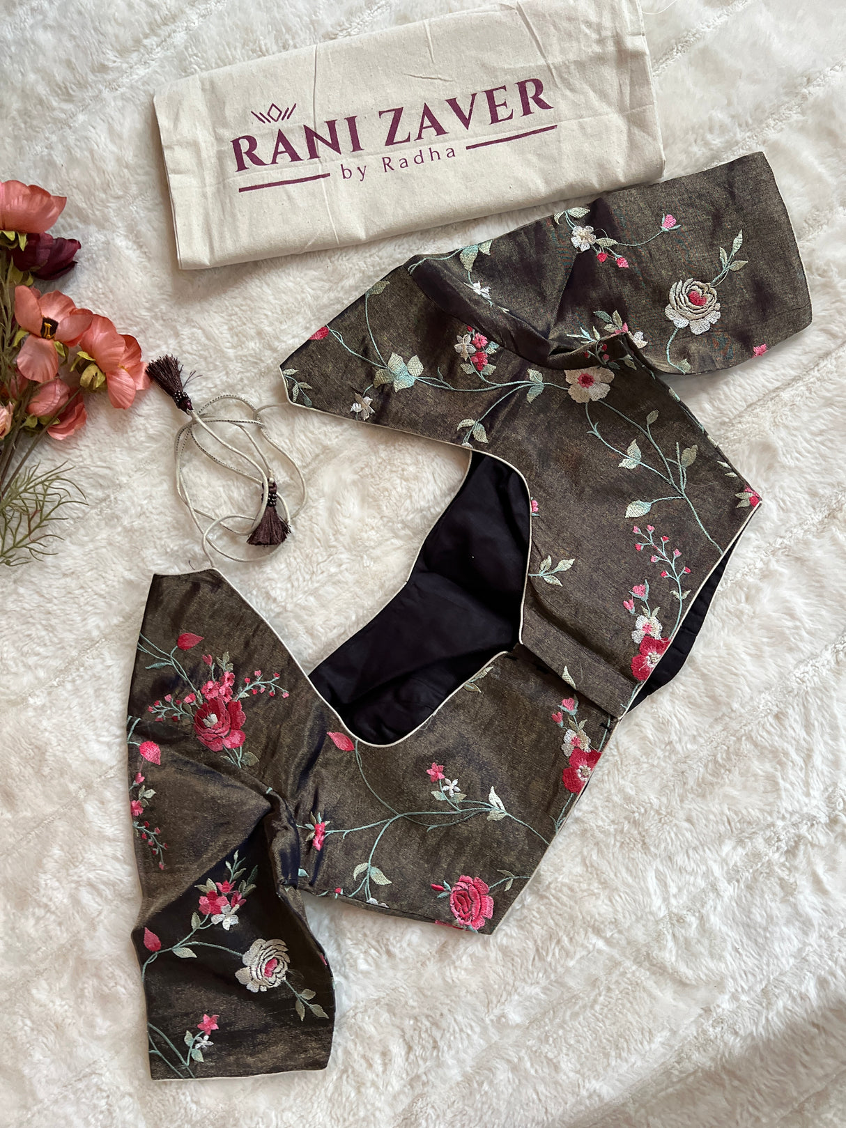 Zari pin stripes Pure Kora Deep Lilac