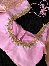 Blue Pink Gadwal Kanchi Pure Silk