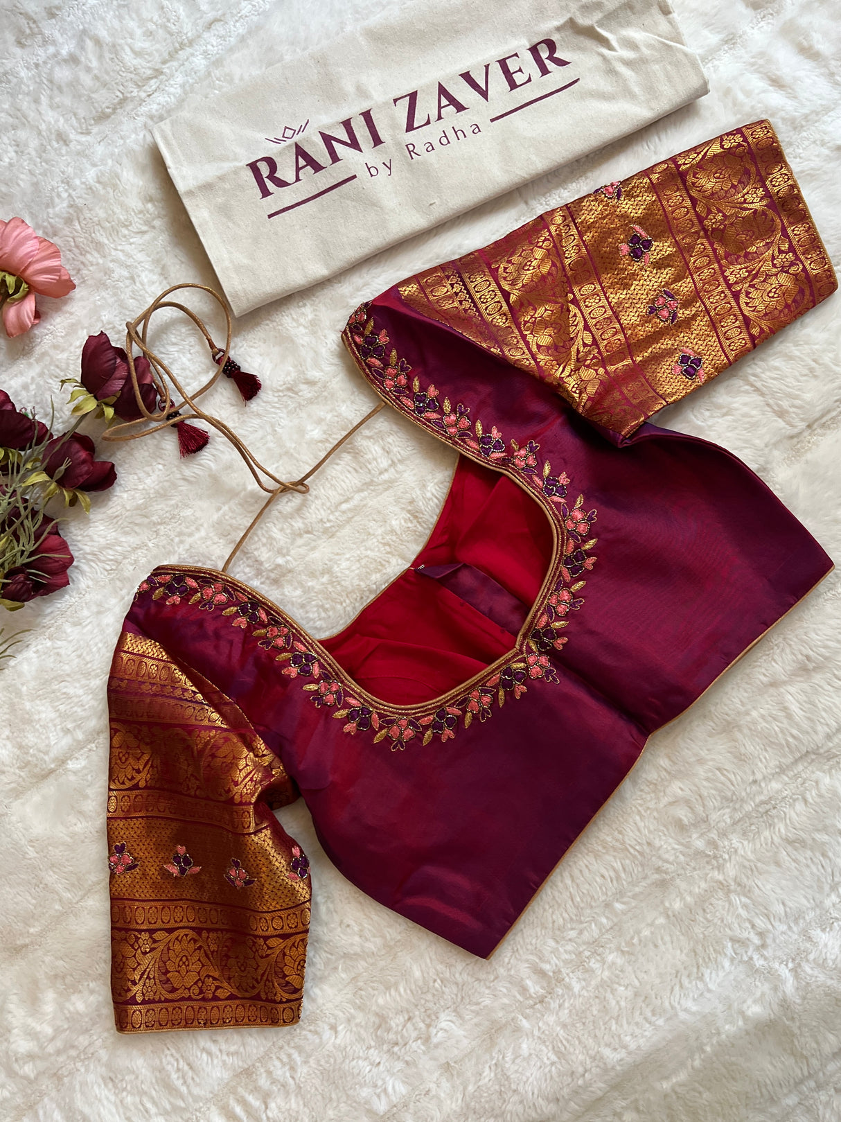 Kanakambaram Wine Gadwal Kanchi Pure Silk